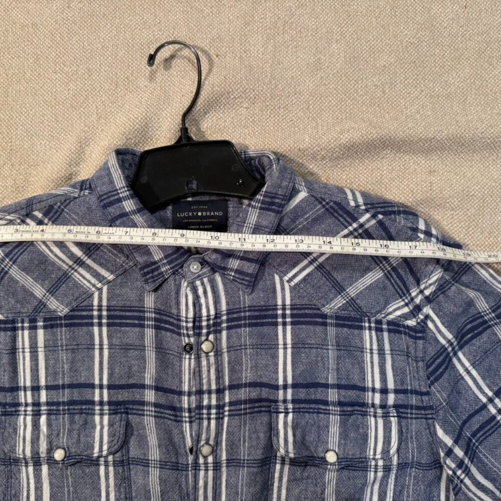 Lucky Brand Short Sleeve Plaid Shirt - Picture 3 of 5